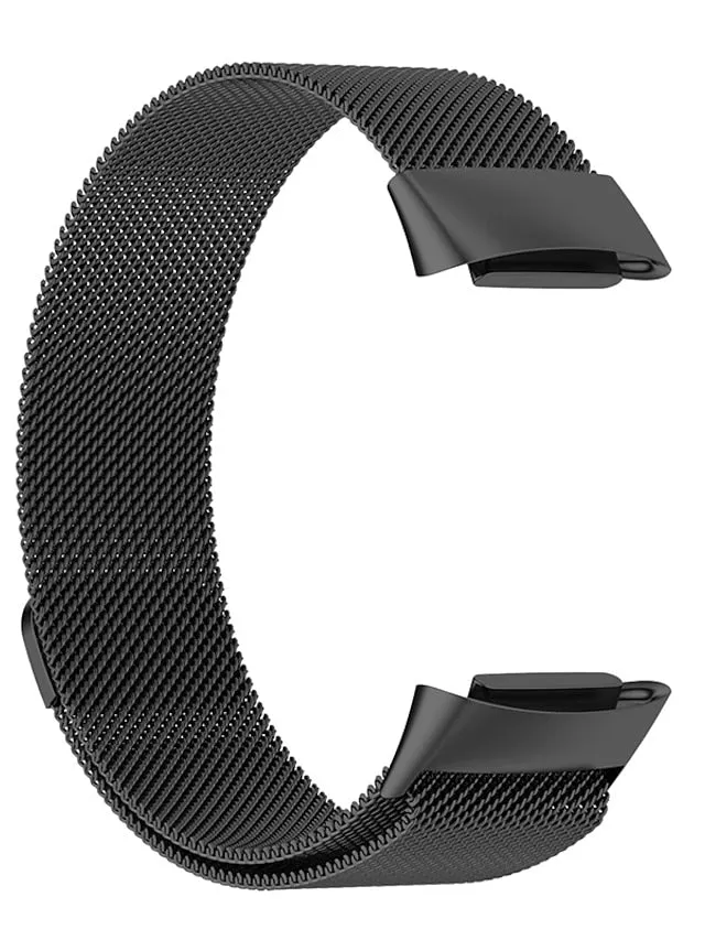 1 pcs Smart Watch Band for Fitbit Charge 5 Stainless Steel Smartwatch Strap Magnetic Adjustable Milanese Loop Charge 5 Replacement  Wristband