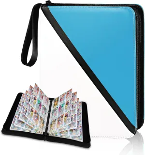 9-Pocket Trading Card Binder, 900 Pockets Card Holder with 50 Removable Sleeves, Premium Card Book for Game & Sports Cards
