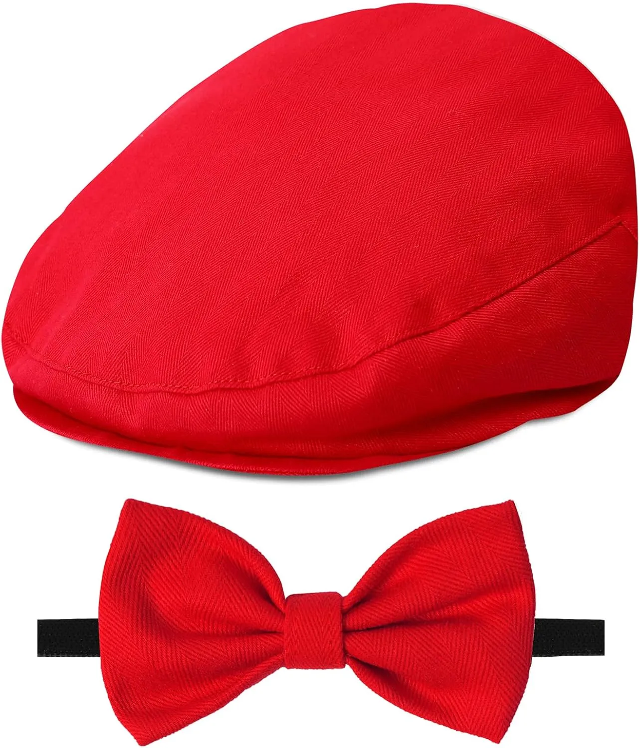 A&J DESIGN Baby Boy Driver Cap, Toddler 2pcs Newsboy Cap & Bow Tie 3 Months - 8 Years