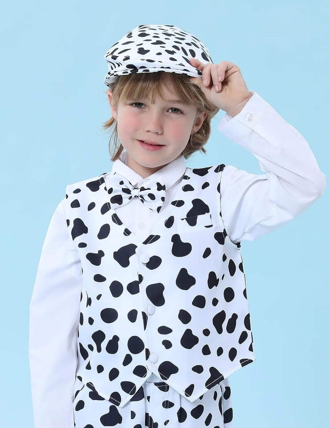 A&J DESIGN Baby Boy Driver Cap, Toddler 2pcs Newsboy Cap & Bow Tie 3 Months - 8 Years