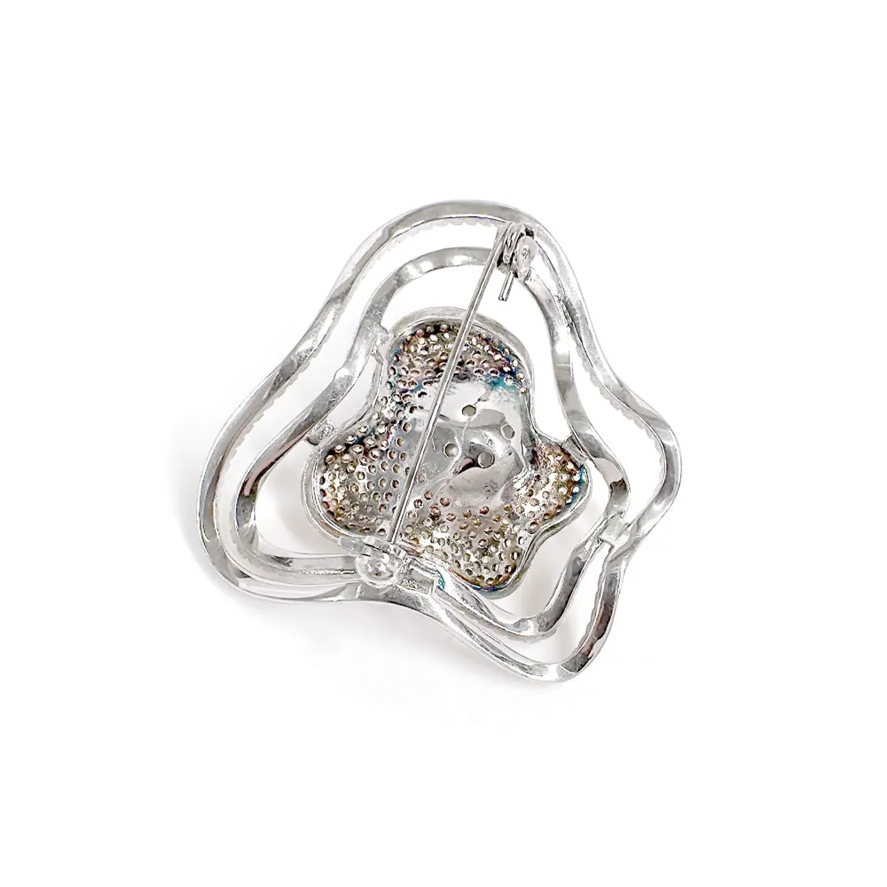 BMC88147 - Alien Flower - Brooch