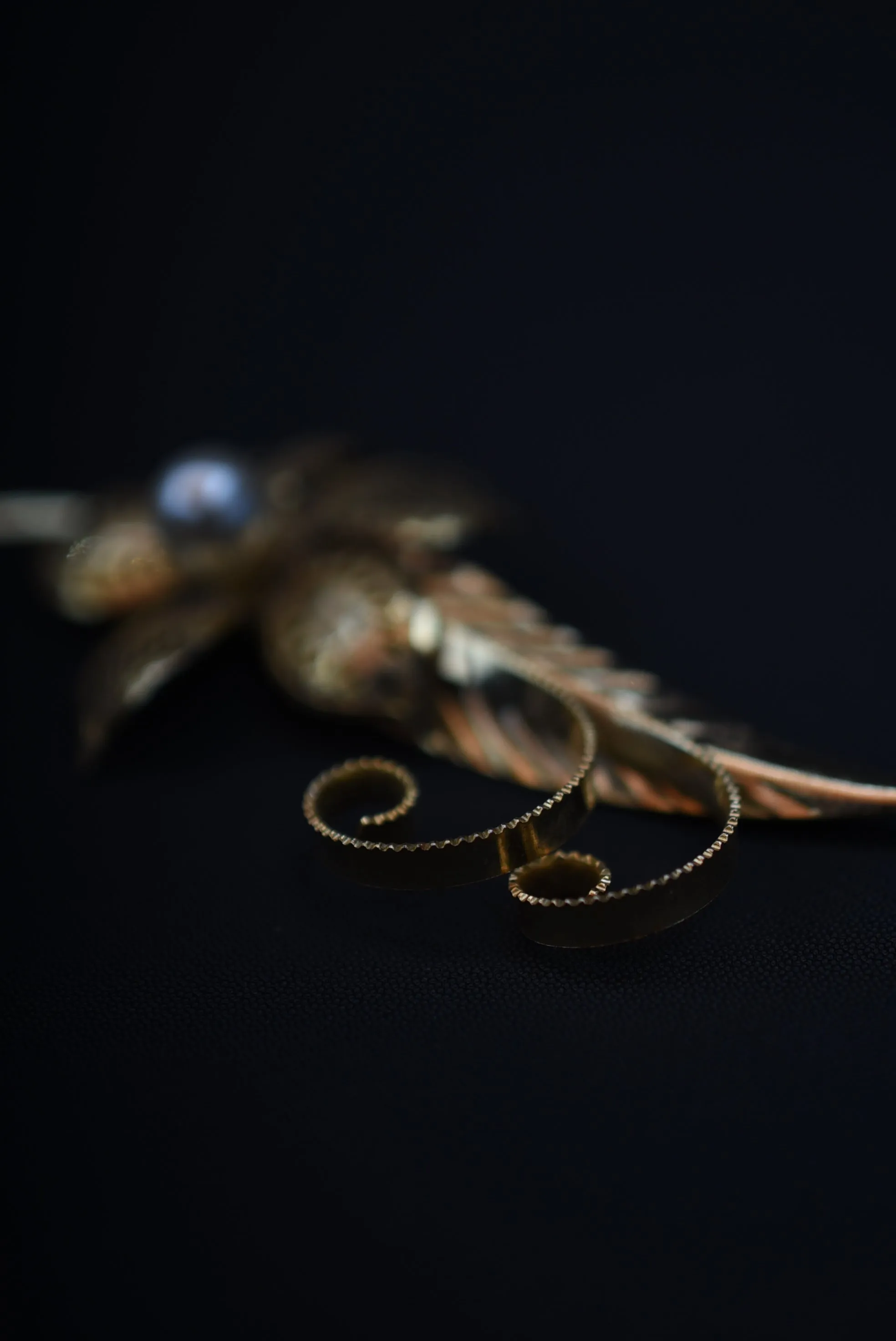 brooch pearl flower France 1960's【Limited item　One-of-a-kind】