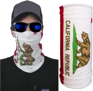 California Flag Bandana  Face Mask, Soft & Breathable Material Multi-Functional Neck Gaiter, Balaclava, Sunmask or Headband