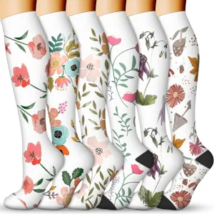 Compression Socks for Women & Men 15-20 mmHg, Best for Medical, Nursing, Running, Athletic, Varicose Veins, Travel
