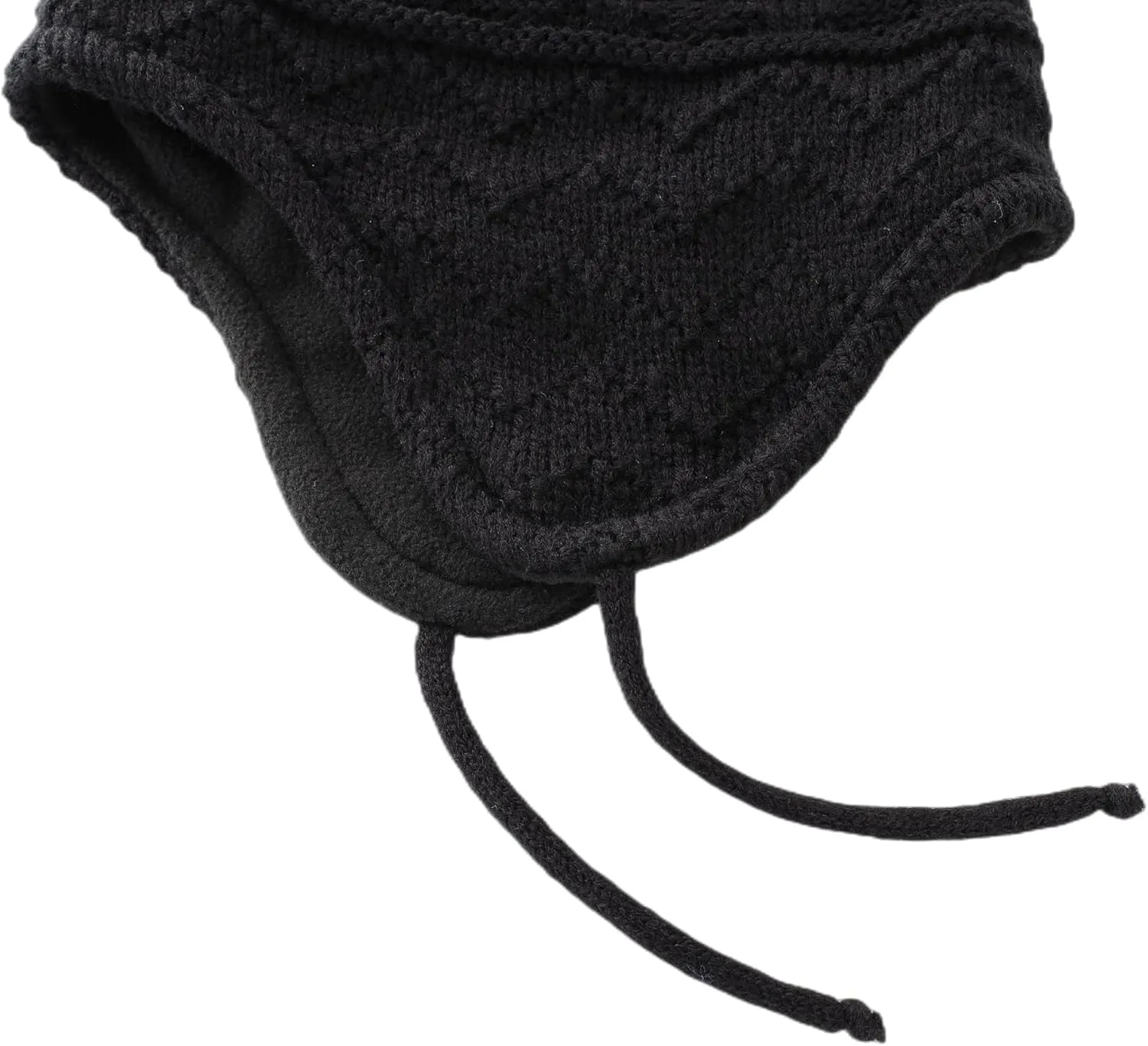 Connectyle Toddler Boys Girls Beanie Hat Fleece Lined Knit Kids Hat with Ear Flaps Warm Winter Hat Acrylic Watch Hat