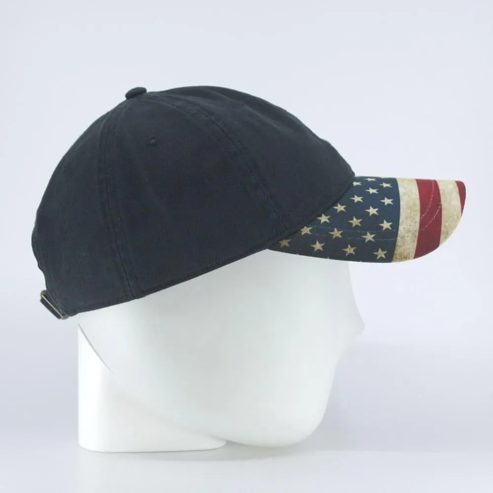 Cotton United States Flag Adjustable Baseball Cap