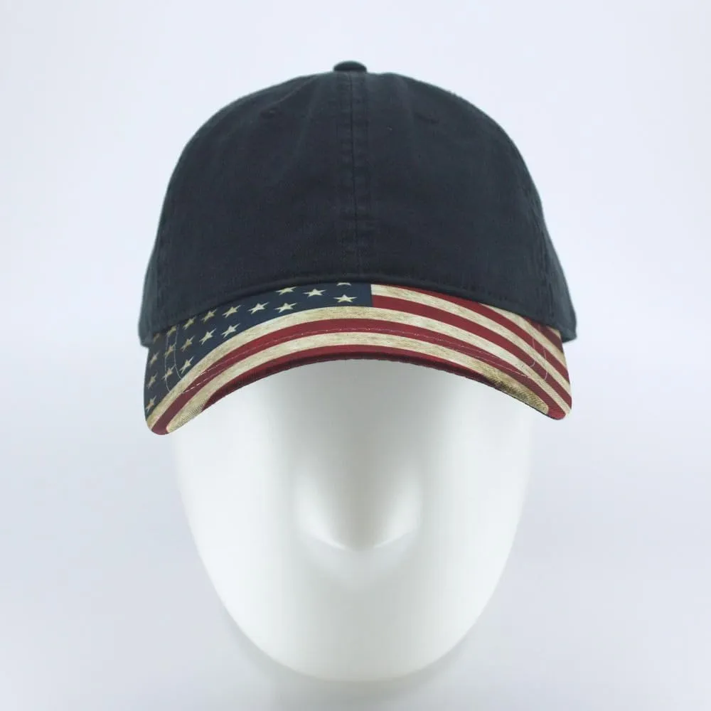 Cotton United States Flag Adjustable Baseball Cap