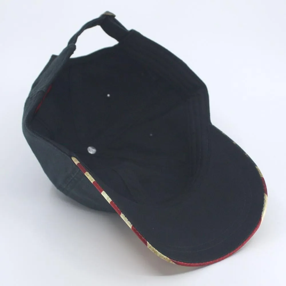 Cotton United States Flag Adjustable Baseball Cap