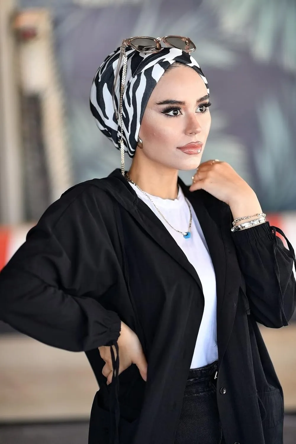 Cross Turban for Women - Hair Wraps and Head Wraps - Hijab Undercap and Instant Caps