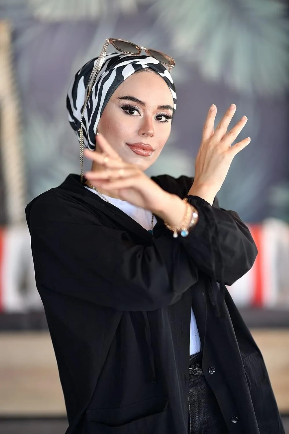 Cross Turban for Women - Hair Wraps and Head Wraps - Hijab Undercap and Instant Caps