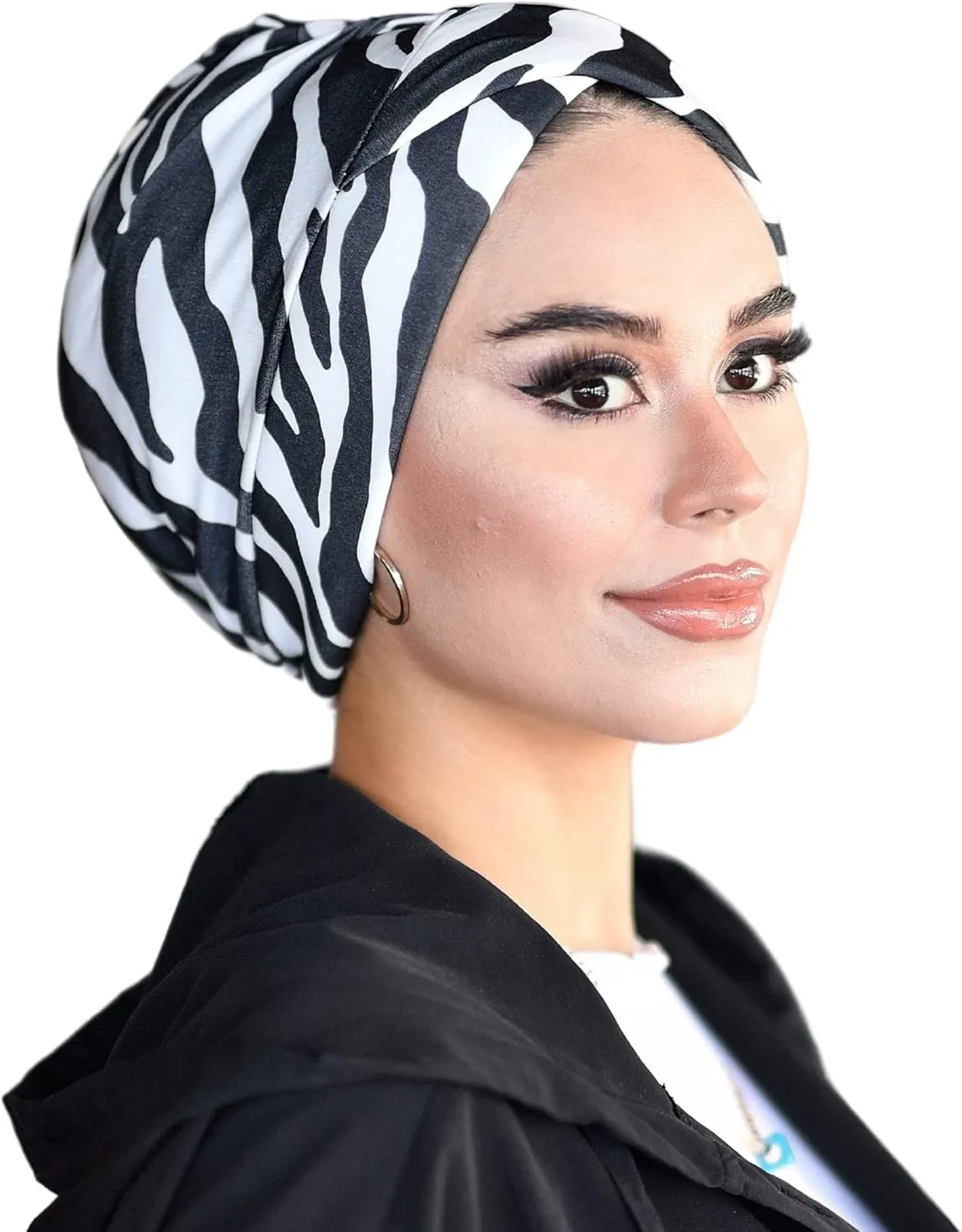 Cross Turban for Women - Hair Wraps and Head Wraps - Hijab Undercap and Instant Caps