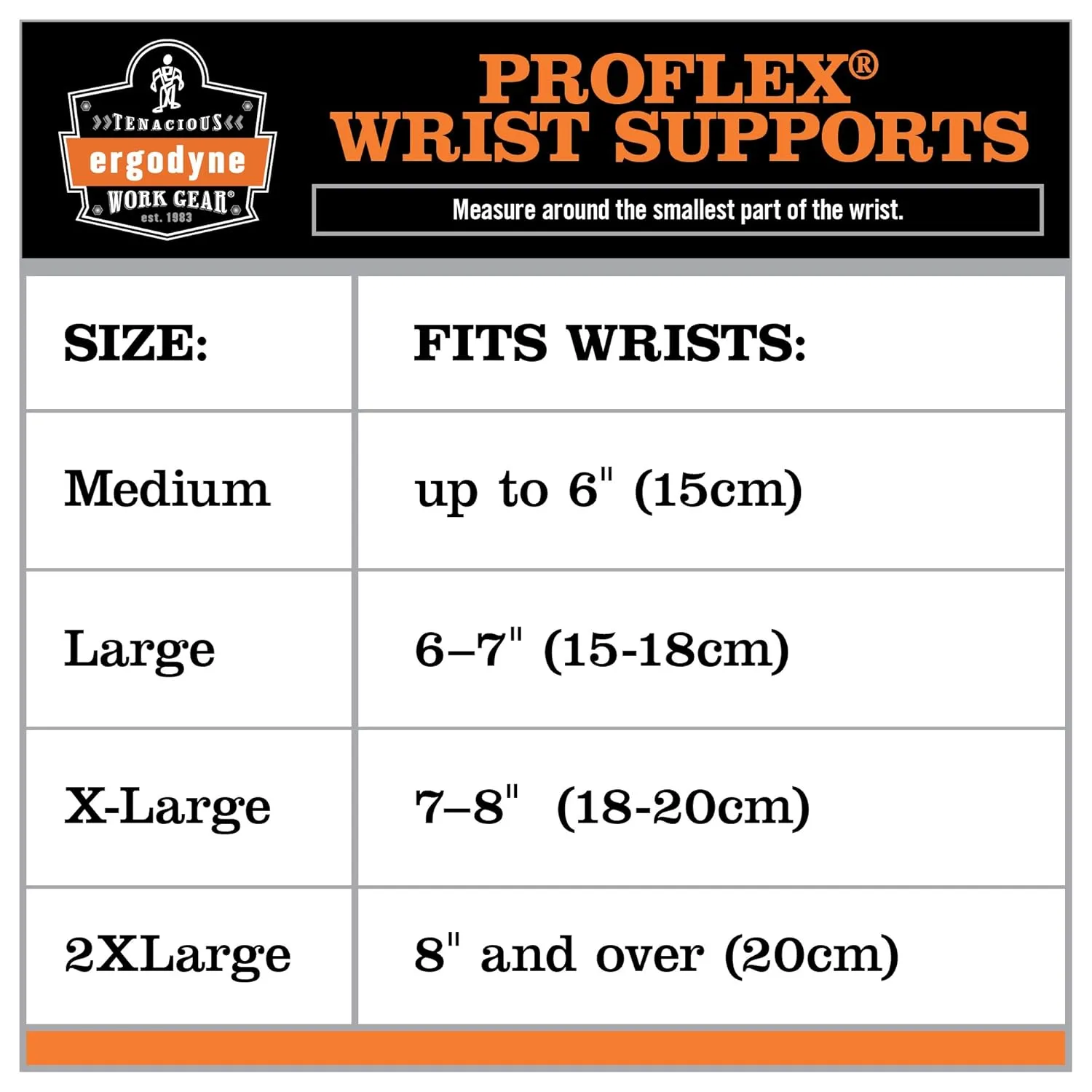 Ergodyne - 70008 ProFlex 4000 Single Strap Wrist Support, Black - X-Large, Right Hand