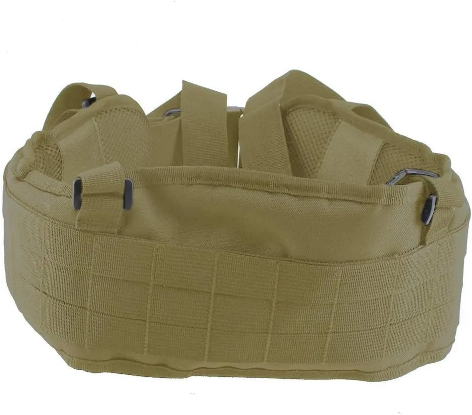 FAMI Tactical Battle Combat Airsoft Padded Equipment Molle Waist Belt with Adjustable Suspenders Free Straps