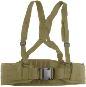 FAMI Tactical Battle Combat Airsoft Padded Equipment Molle Waist Belt with Adjustable Suspenders Free Straps