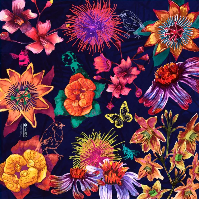 FLOR DE LA PASIÓN - 110x110 - Valisse Silk