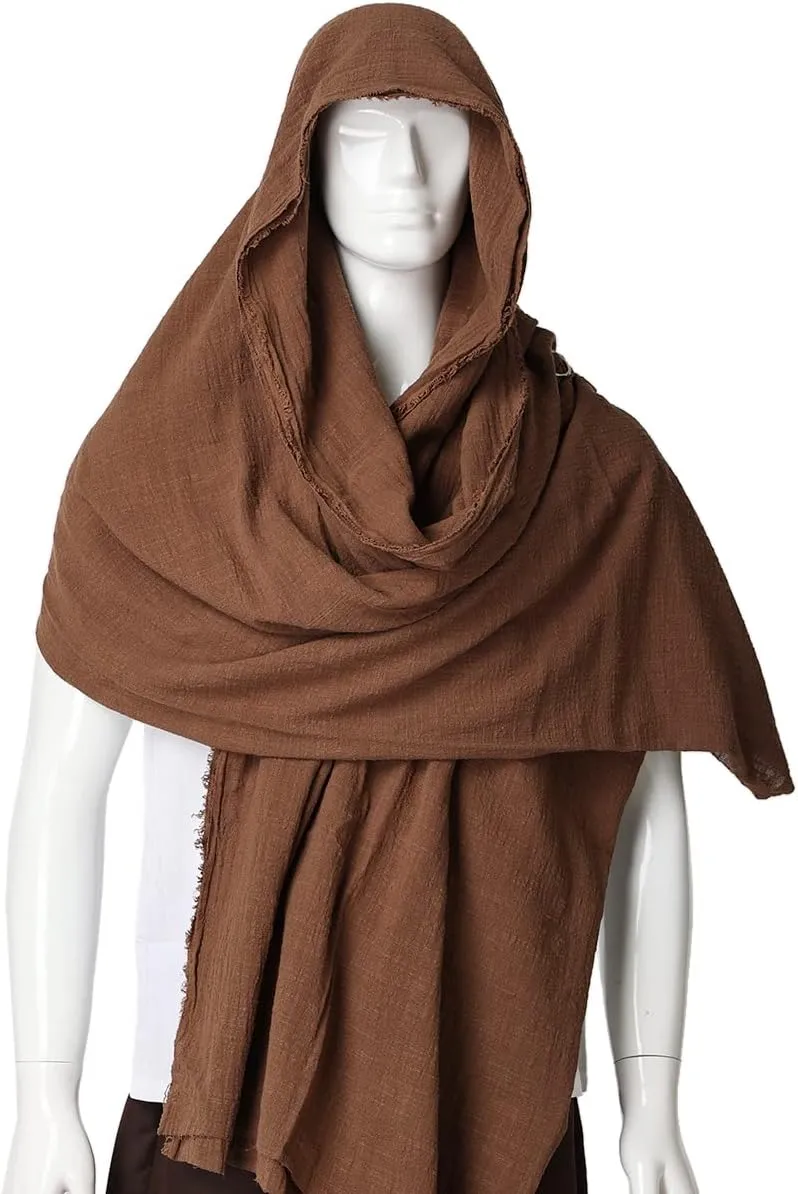GRACEART Post Apocalyptic Shawl Scarf Shaman Cowl Medieval Costume Sash