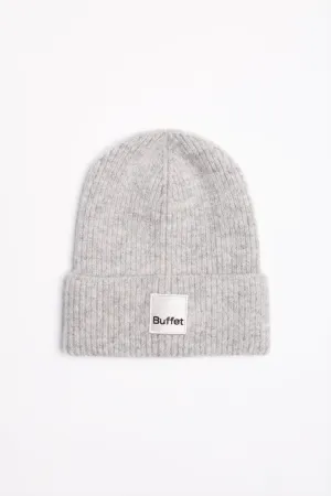 Grey classic alpaca beanie