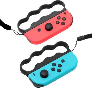 Grips for Fitness Boxing Switch, Controller Accessories Compatible with Nintendo Switch Sports and Switch Boxing Game, 2 Packs-Black