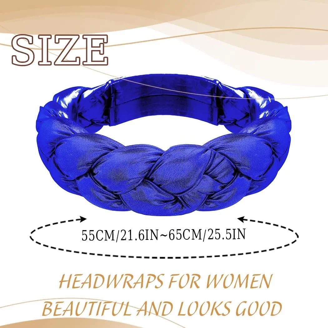 HeadWrap African Turban Hairband Pre-Tied Twisted Braid Headband with Matching Beanie Cap Headwrap Hat