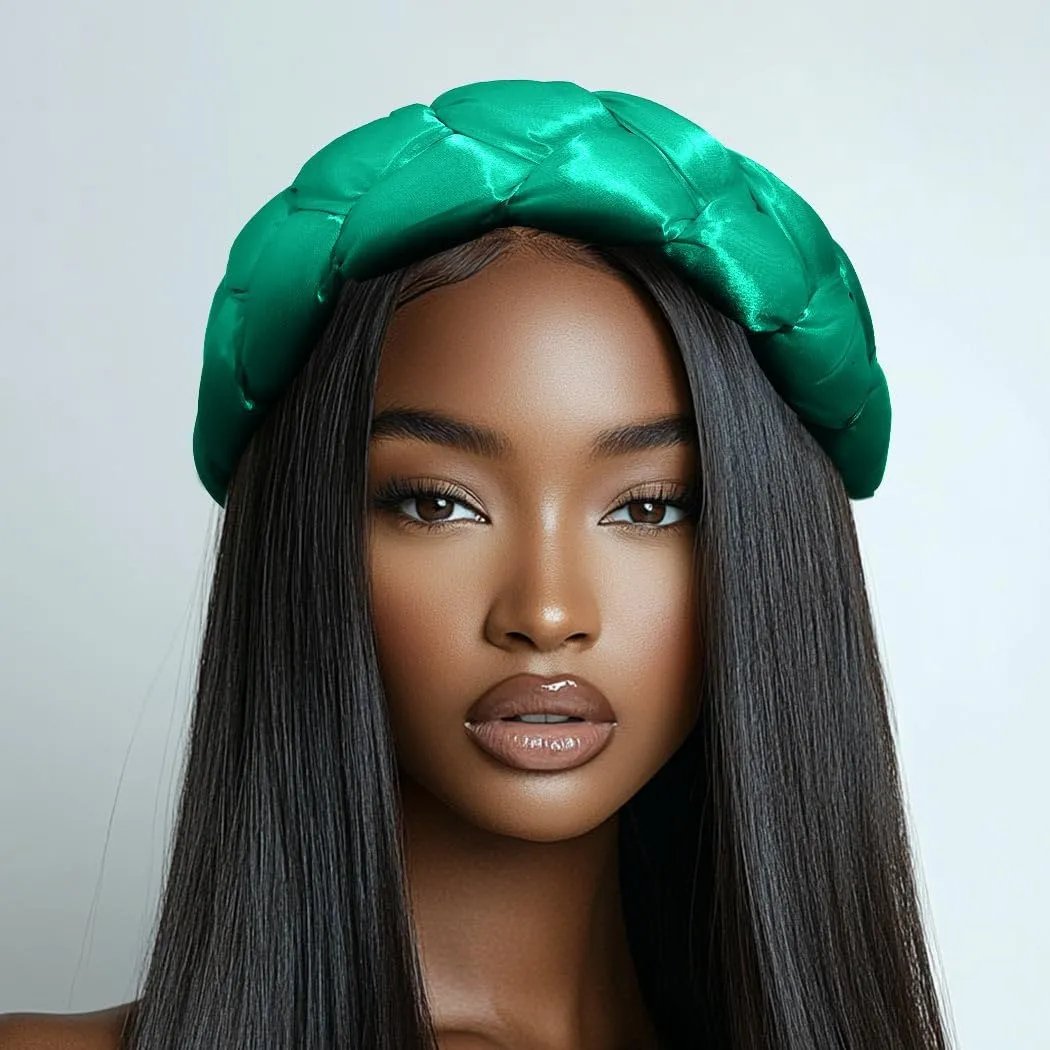 HeadWrap African Turban Hairband Pre-Tied Twisted Braid Headband with Matching Beanie Cap Headwrap Hat