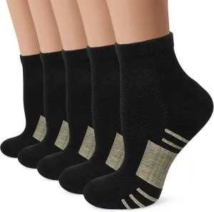 Iseasoo Copper Compression Socks for Men & Women Circulation-Ankle Plantar Fasciitis Socks Support for Athletic Running