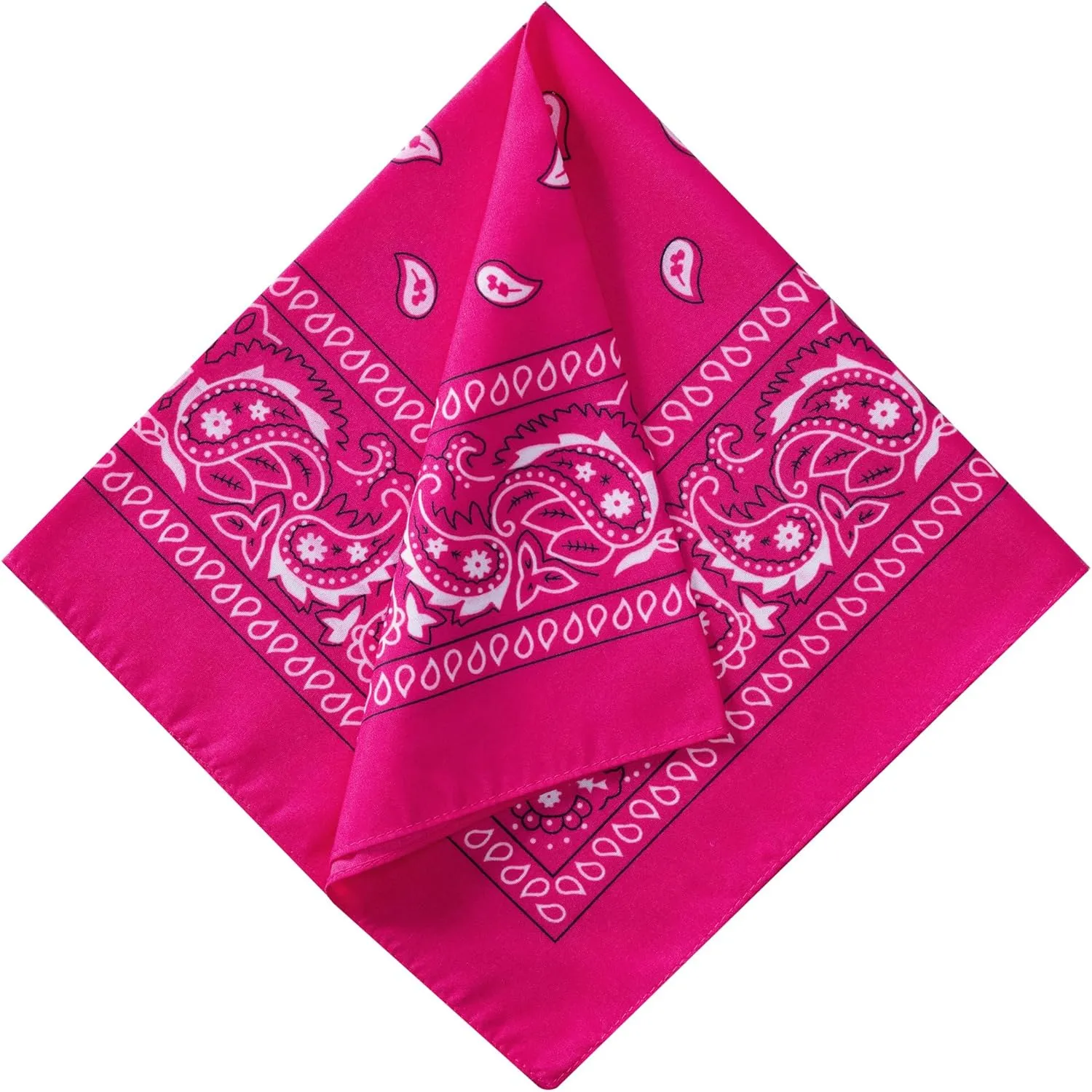 Large Bandana Headband - Handkerchief Bandanas for Men & Women - Paisley Bandana Pack - Cowboy Scarf