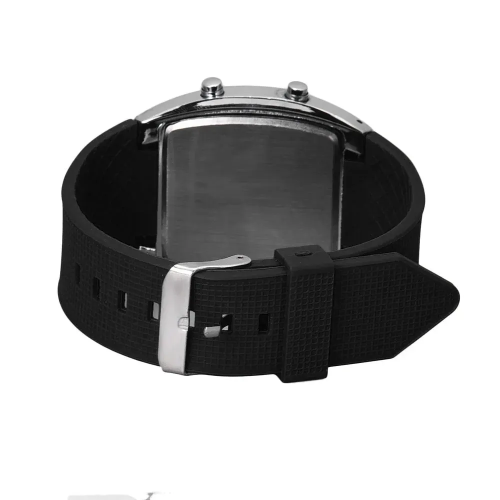 Luxury Digital Flash Dial Sports Watch - LED Aviation Turbo Display for Men & Women
