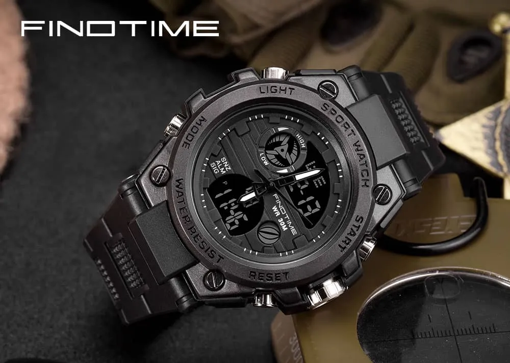 Men's Military Digital Watch Waterproof Tactical Watch with Alarm LED Outdoor Sports Stopwatch