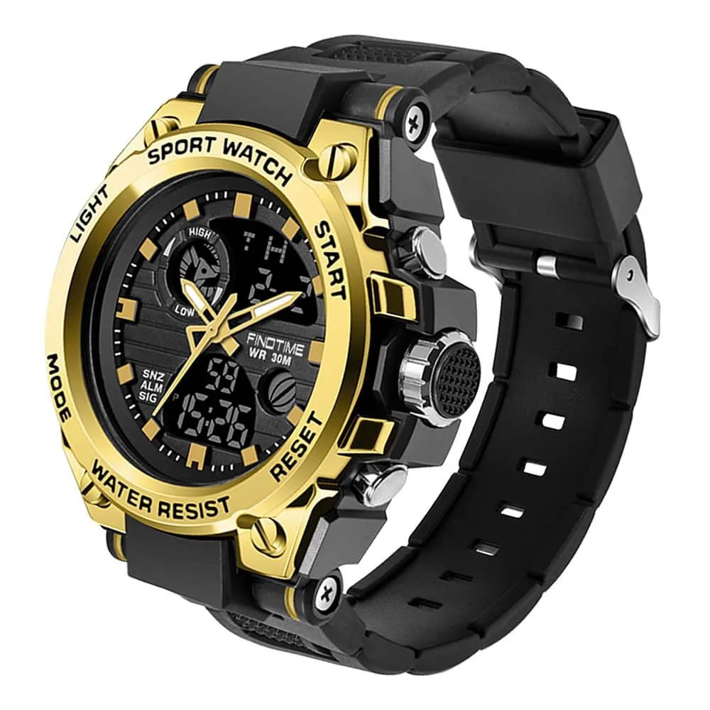 Men's Military Digital Watch Waterproof Tactical Watch with Alarm LED Outdoor Sports Stopwatch