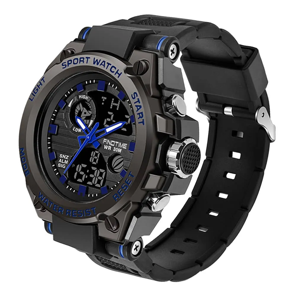 Men's Military Digital Watch Waterproof Tactical Watch with Alarm LED Outdoor Sports Stopwatch
