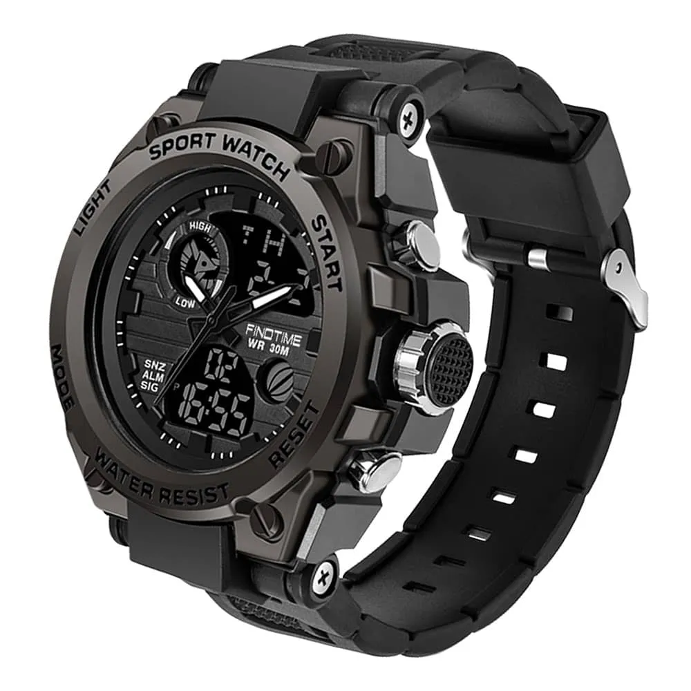 Men's Military Digital Watch Waterproof Tactical Watch with Alarm LED Outdoor Sports Stopwatch