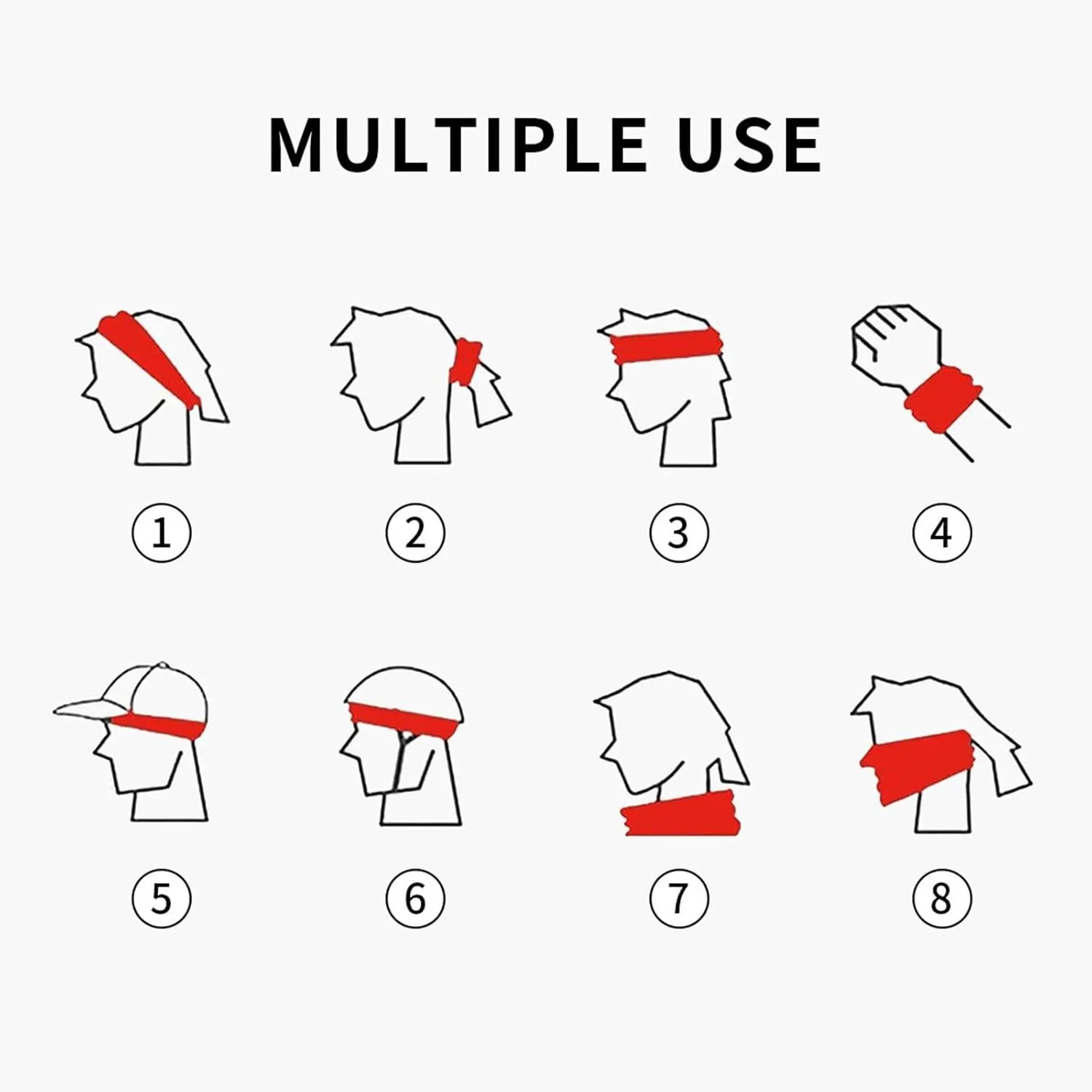 Mens Sweat Band Headband Working Out Sports Headband Athletic Cycling Sweat Band