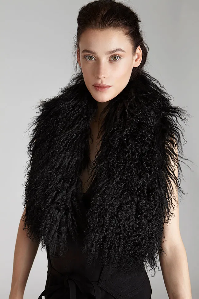 Milani Black Lamb Scarf