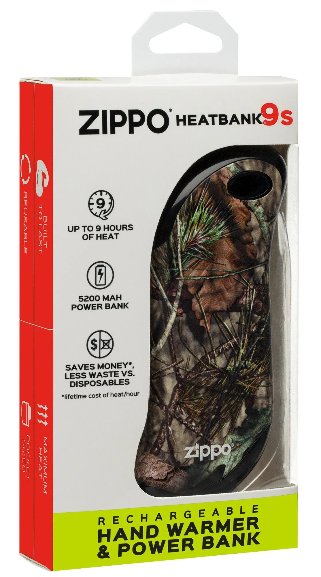 Mossy Oak<sup>®</sup> Break-Up Country<sup>®</sup> HeatBank<sup>®</sup> 9s Rechargeable Hand Warmer