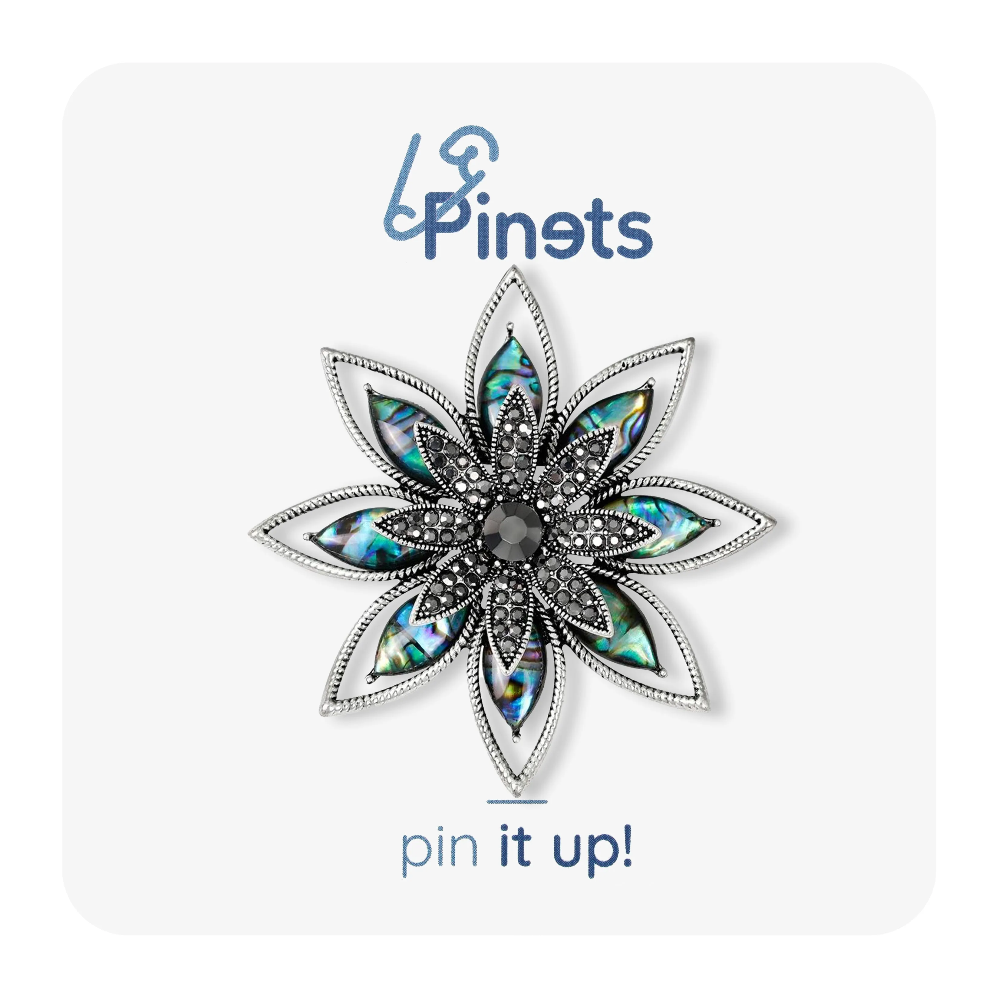 Nacre Flower Brooch