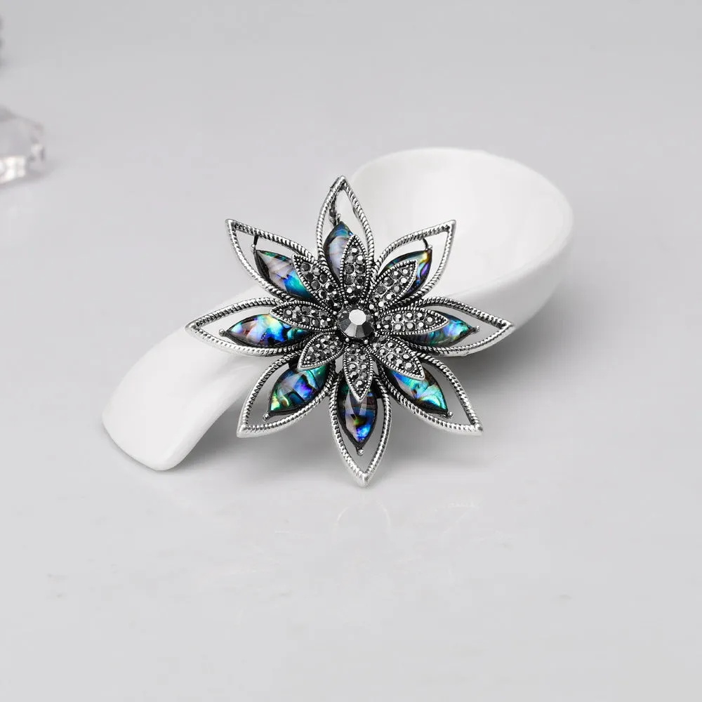 Nacre Flower Brooch