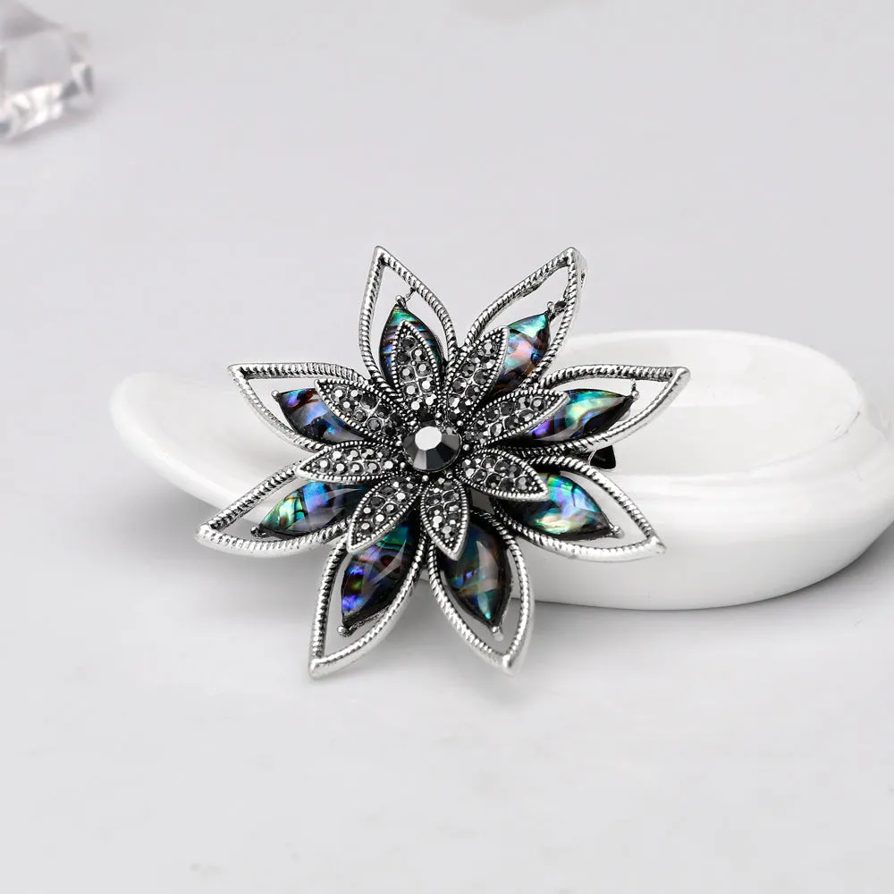 Nacre Flower Brooch