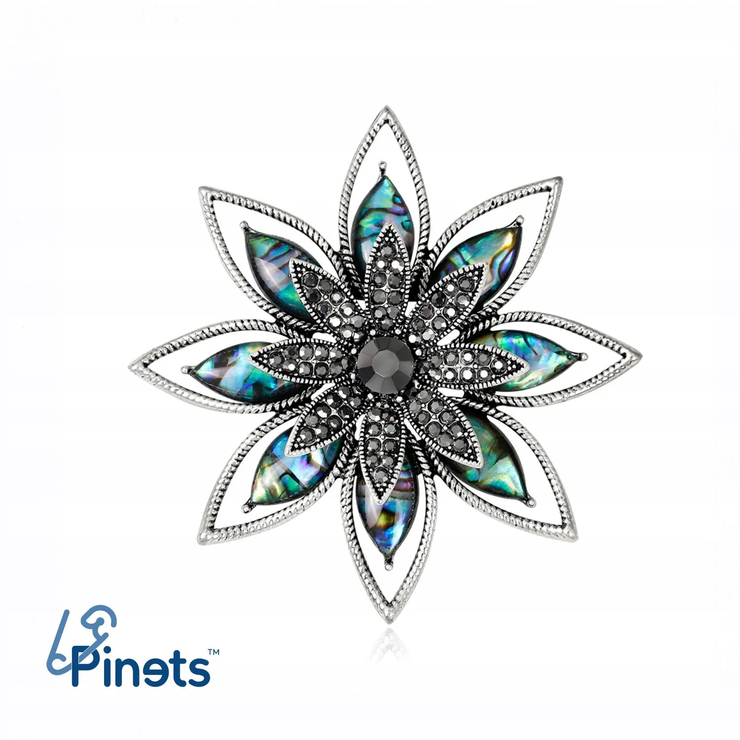 Nacre Flower Brooch