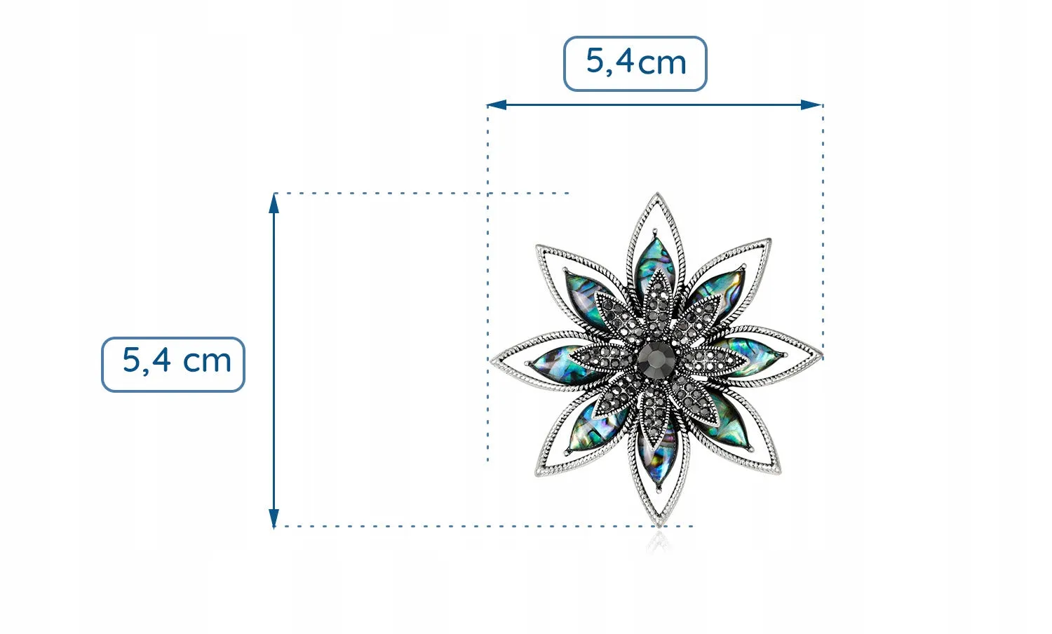 Nacre Flower Brooch