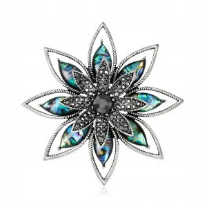 Nacre Flower Brooch
