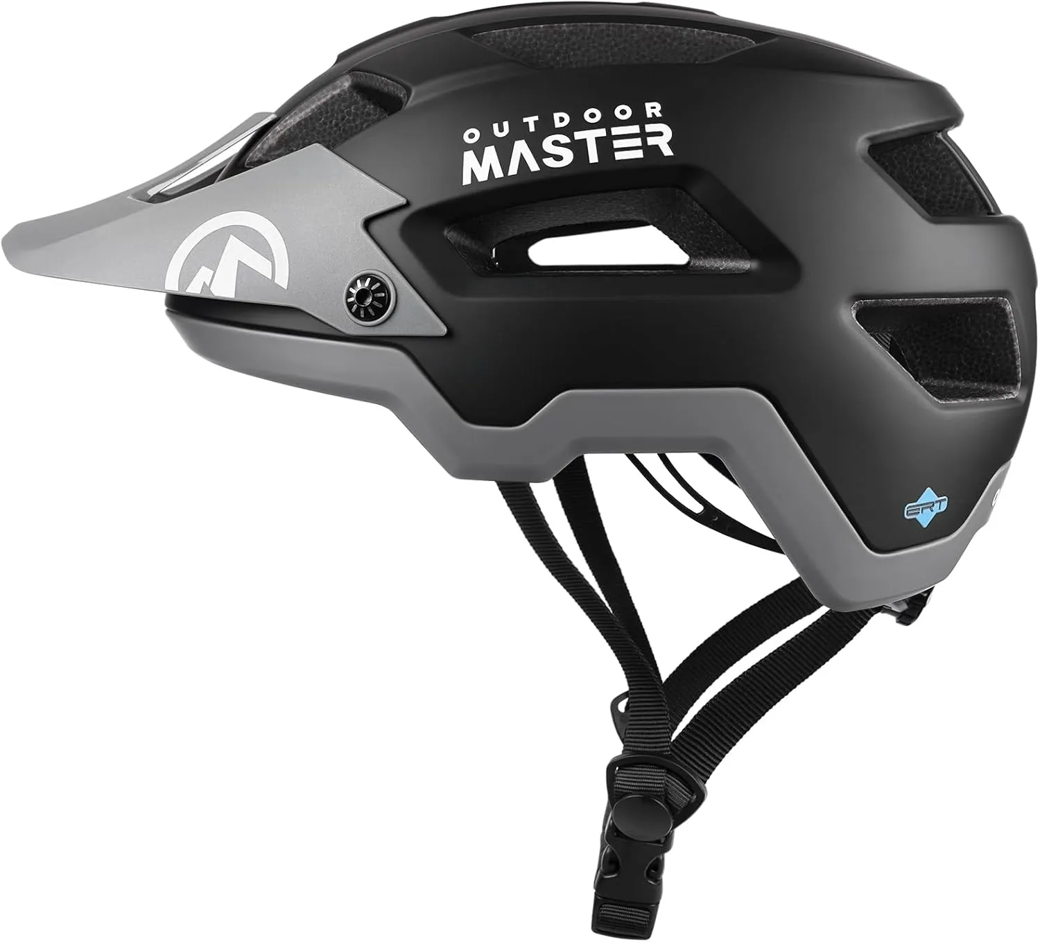 OutdoorMaster ERT Bike Helmet Adult Men and Women - Mountain Bike Helmet with Adjustable Sun Visor, 17 Vents, Removable/Washable Padding - Suitable for Mountain & Road Biking