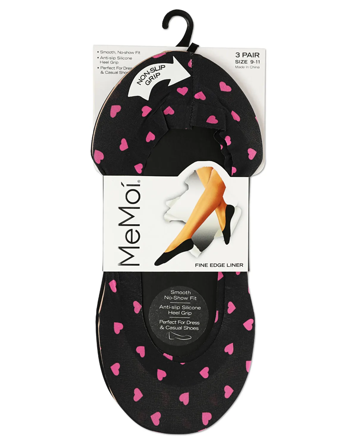 Pindot Heart Fine Edge Liner 3-Pack