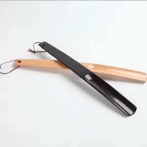 Premium Bamboo Wooden Shoe Horn With Long Handle