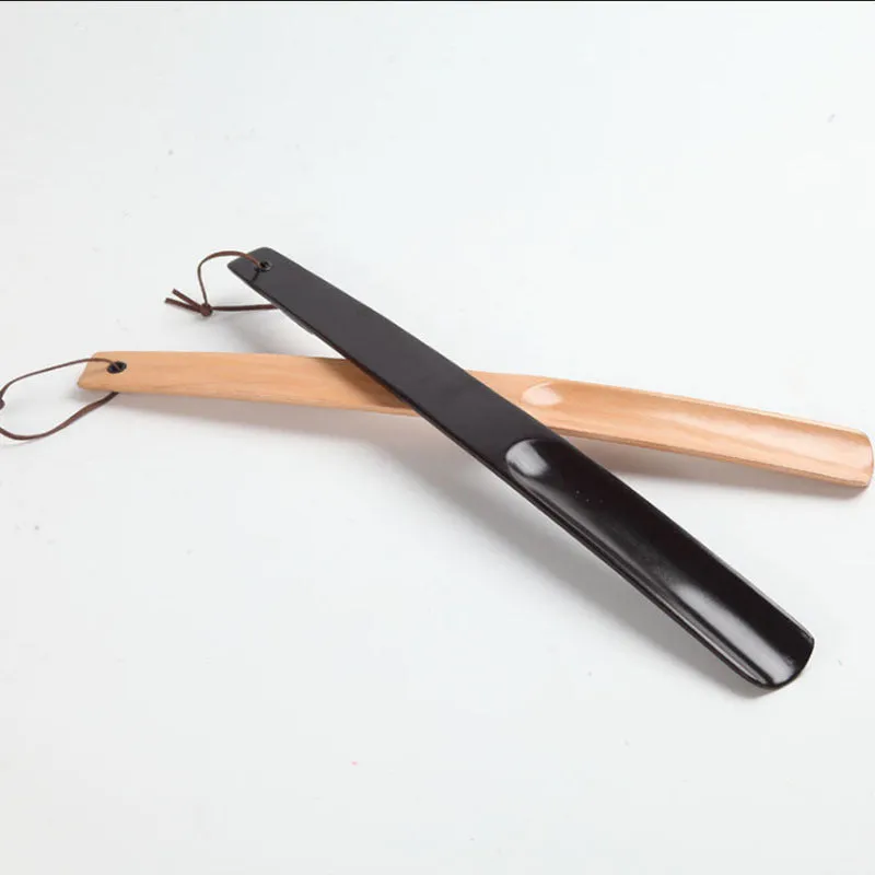 Premium Bamboo Wooden Shoe Horn With Long Handle