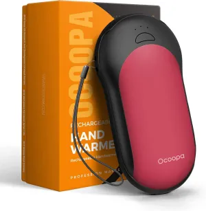Quick Charge Hand Warmers Rechargeable, Power Delivery 10000mAh USB C Reusable Electric Hand Warmer Power Bank, 3 Heat Levels,15hrs Long Lasting Battery handwarmer for Outdoors, Tech Gift Women Men