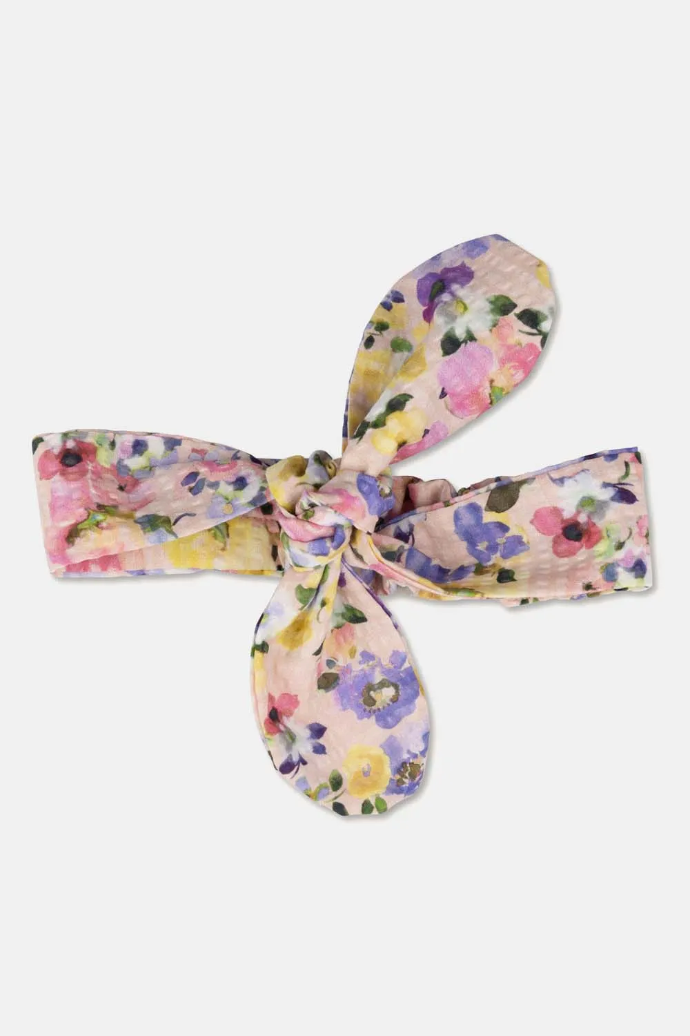 SEERSUCKER FLORAL BABY HAIRBAND