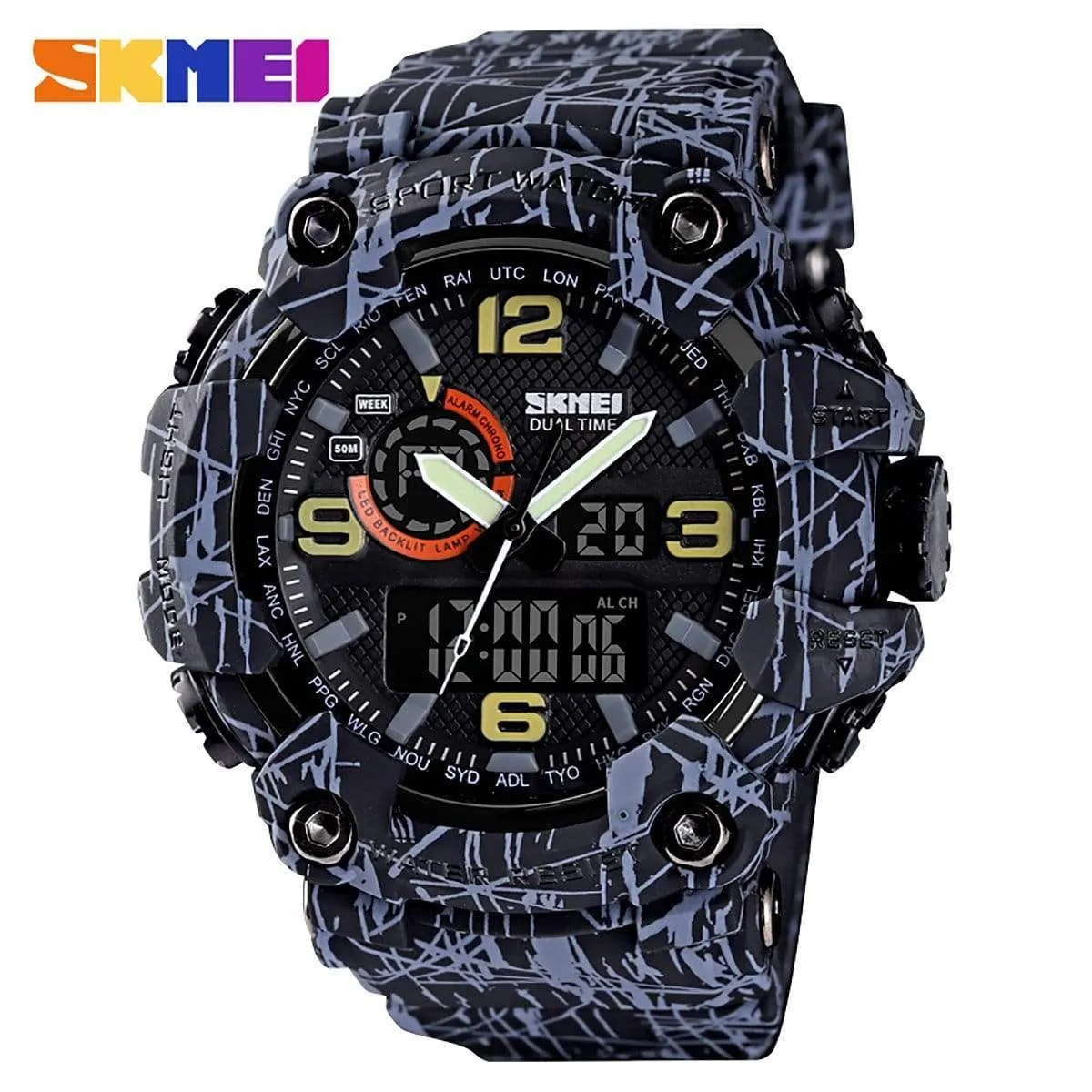 Skmei 1520 Original Analog Digital Multifunction watch for Men