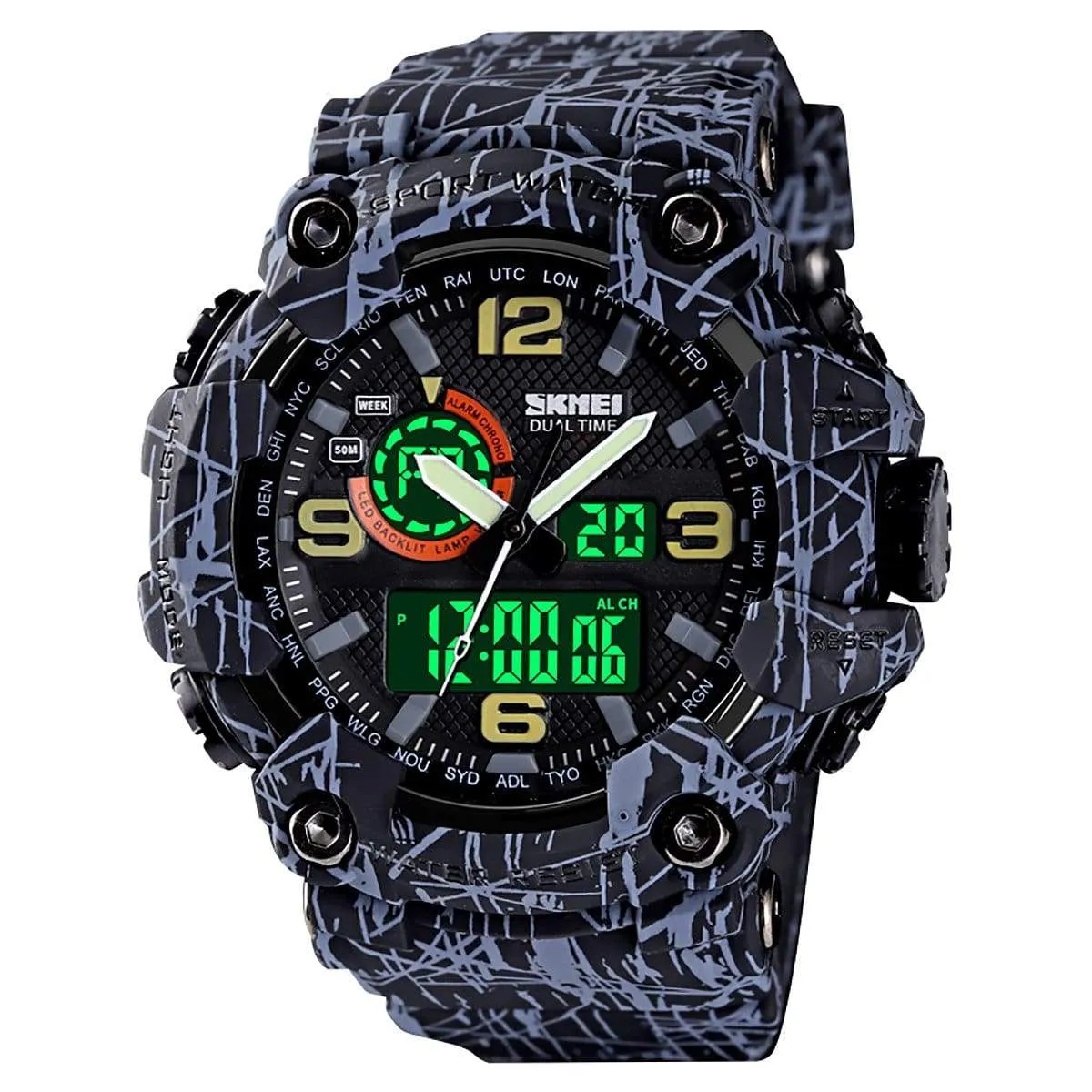 Skmei 1520 Original Analog Digital Multifunction watch for Men