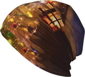 Slouchy Beanie Hat Casual Fashionable Hat Skull Cap Yellow Butterfly Flower Knit Hat for Women Man