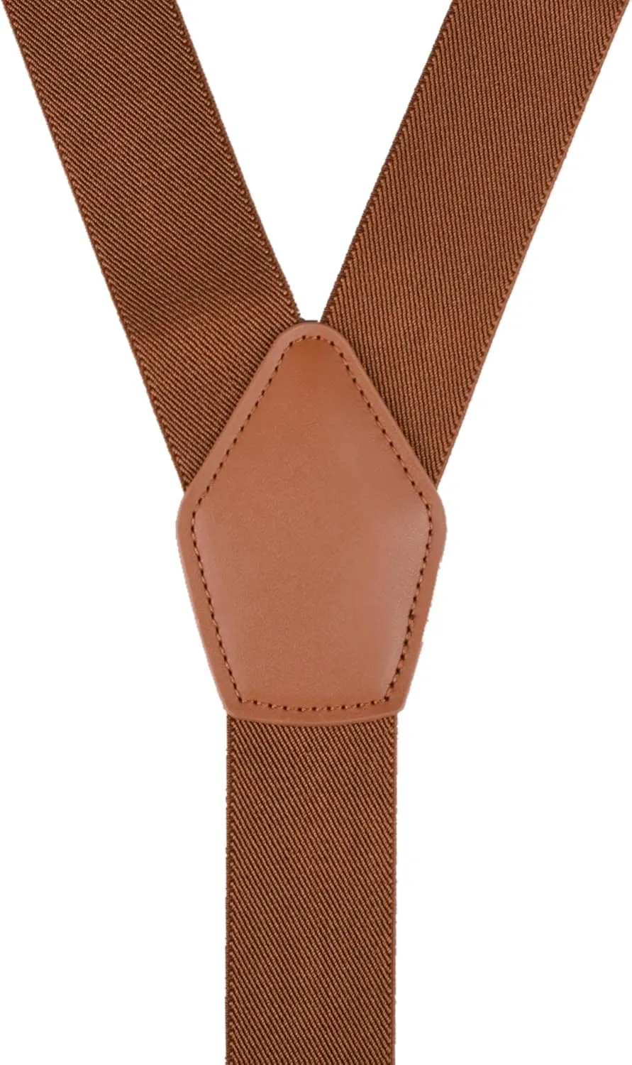 Suspenders for Men Button End Adjustable Y-Back Elastic 47 Inches